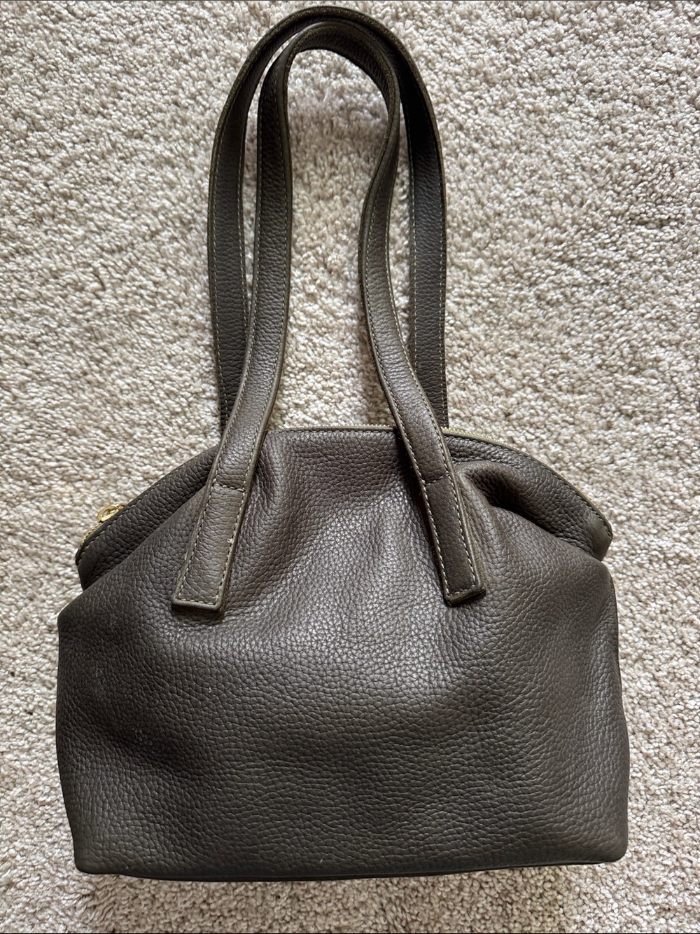 Parker Clay olive green leather bag